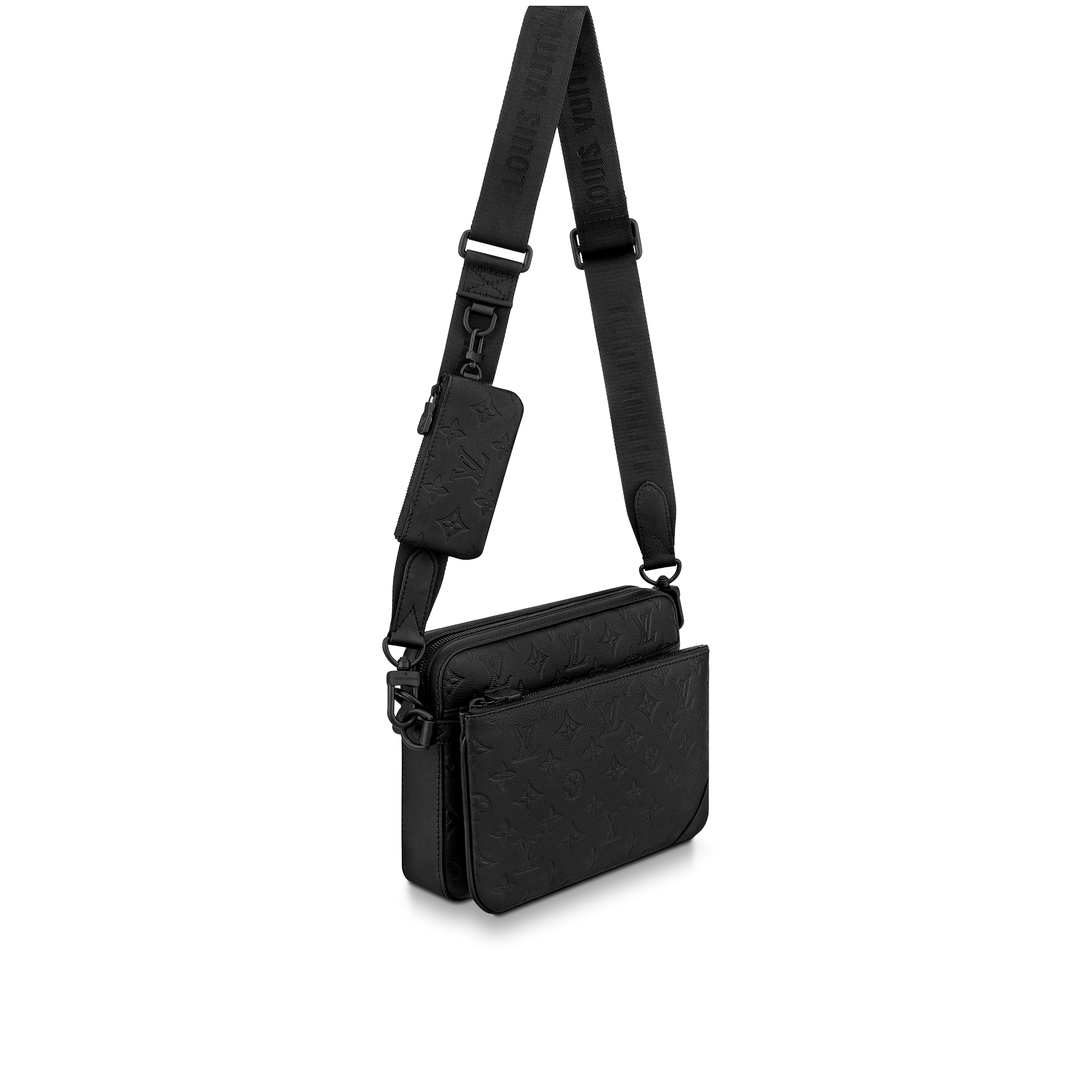 Trio Messenger Monogram Shadow Leather - Gifts for Babies | LOUIS